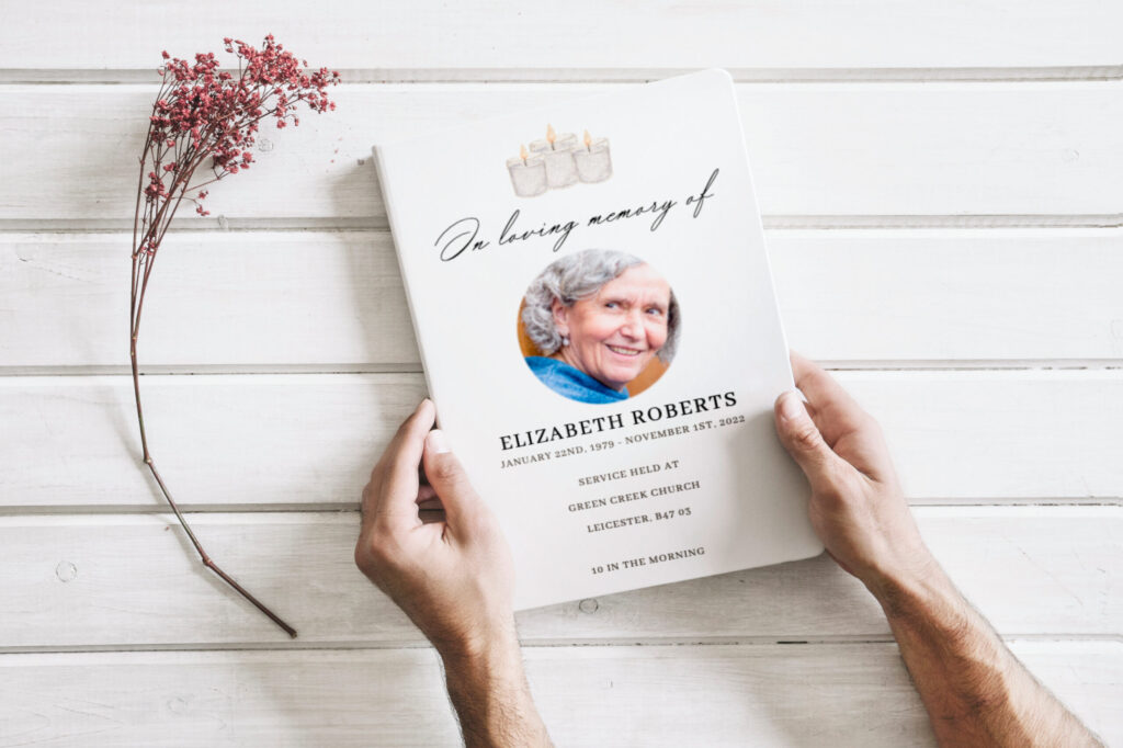 Order of service for funeral