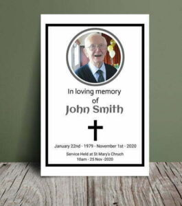 Holy cross funeral order of service 023 - Free Funeral Order of Service Template