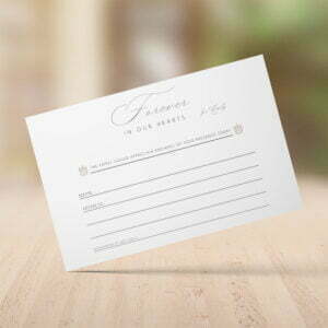 Funeral Attendance Cards