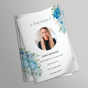 Modern funeral order of service