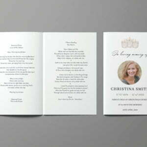 Funeral booklet example
