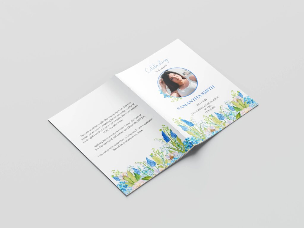 Order of service for funerals