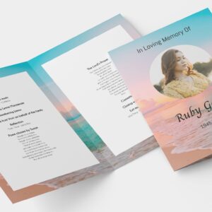 Beach funeral order of service 002