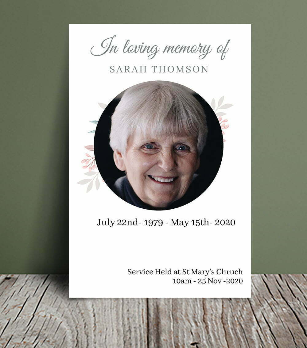 Modern Funeral Order Of Service Template 028 Template Design Modern Funeral Order Of Service Template 028 Template Design