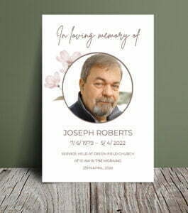 Celebration Of Life Program Template 030 - Template Design