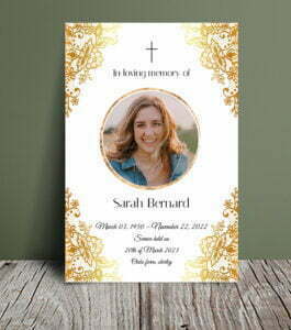 Christian funeral order of service 038 - Template Design