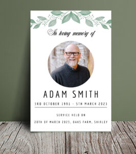 Olive branch order of service for funeral 046 - Template Design