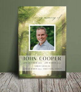 Forest order of service 055 - Template Design