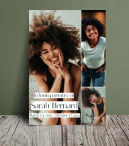 Photo collage funeral order of service 062