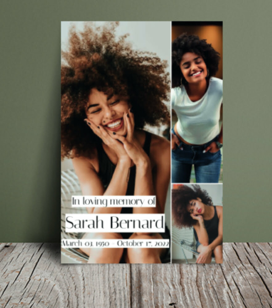 Photo collage funeral order of service 062 - Free Funeral Order of Service Template