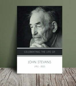 Modern funeral order of service 065