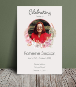 Orchid funeral order of service 077