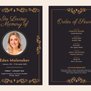 Funeral order of service