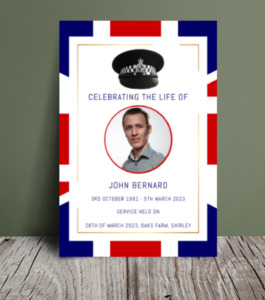 British police funeral order of service 099 - Template Design