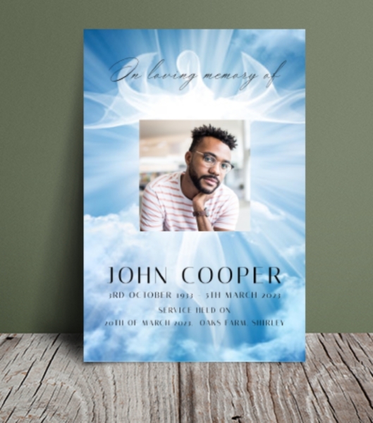 heavenly funeral order of service 100 - Free Funeral Order of Service Template