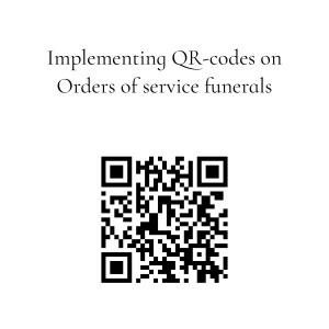 QR codes for funeral order of service