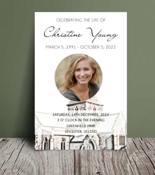 Church Illustration funeral order of service 101 - Free Funeral Order of Service Template