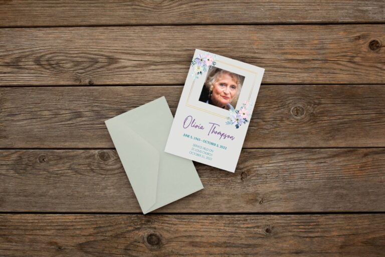 Basic Funeral Memorial card Questions
