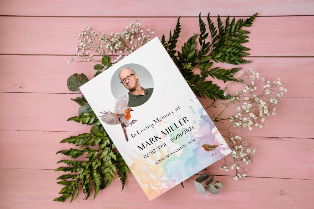 Funeral program template