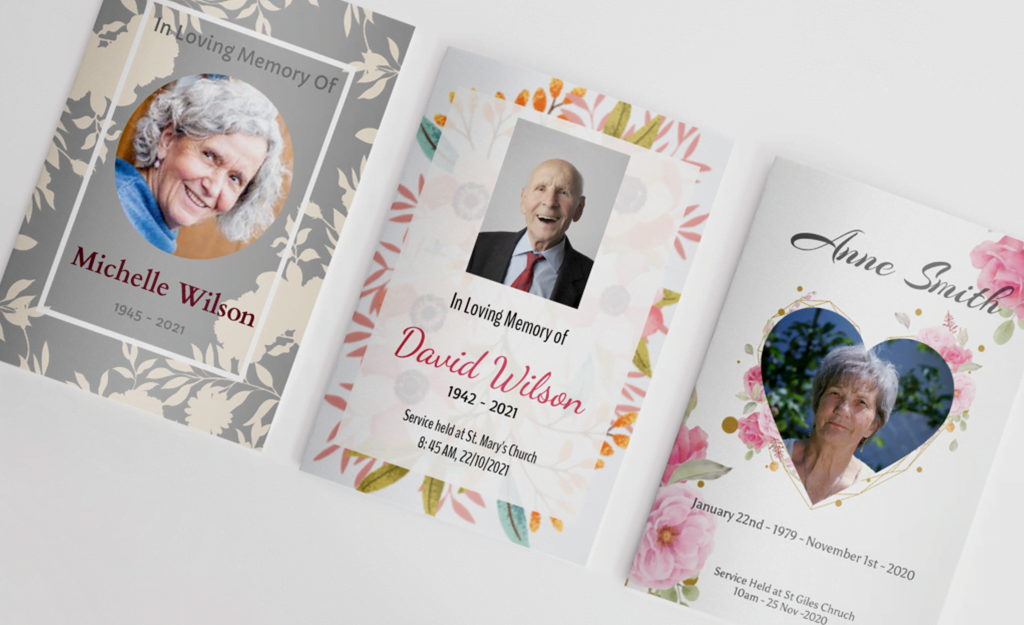 Funeral Order Of Service Printing | Free Design & Delivery