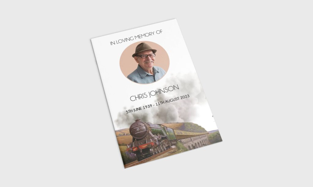 Templates for funeral order of service