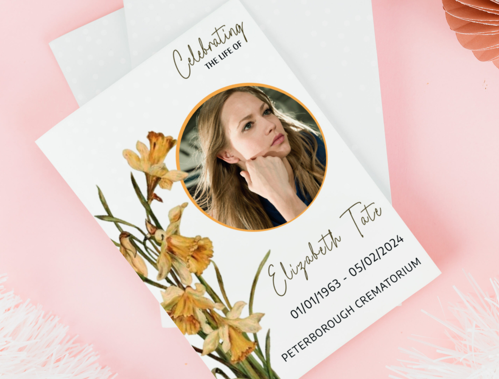 Funeral order of service examples