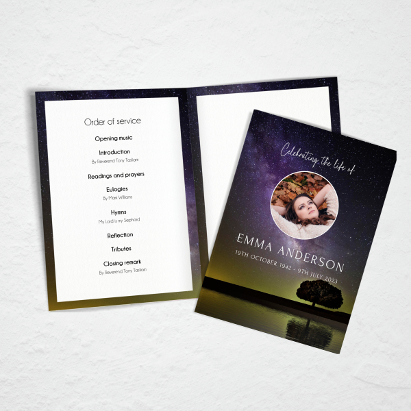 4 page funeral order of service