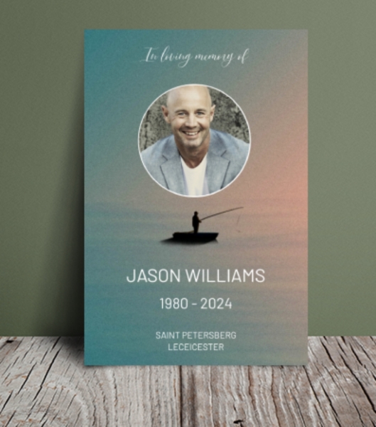 Fishing funeral order of service template 135 - Free Funeral Order of Service Template