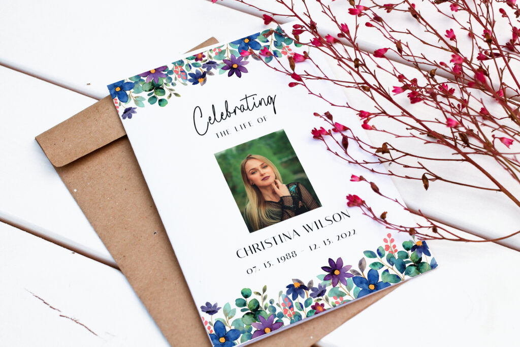 funeral booklet printing