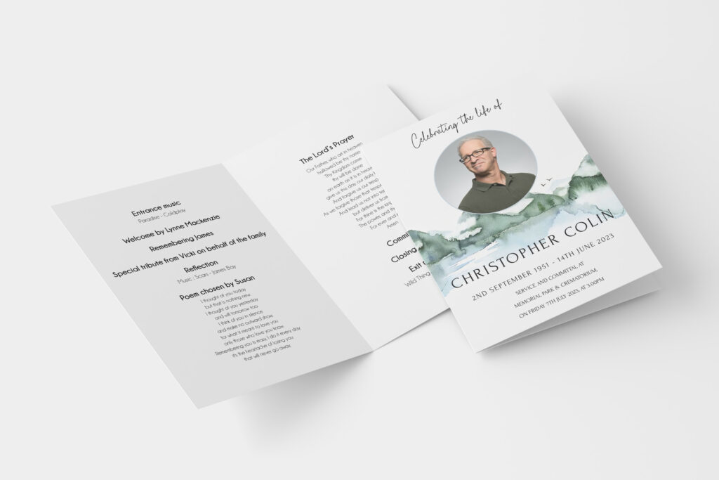 funeral stationery printing