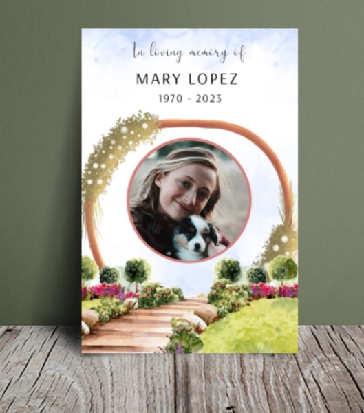 In heaven funeral order of service template 145 - Free Funeral Order of Service Template