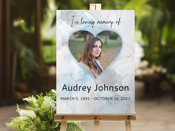 Funeral welcome sign 060 - Free Funeral Order of Service Template