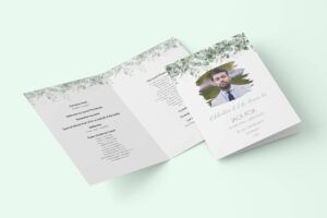 Funeral order of service template