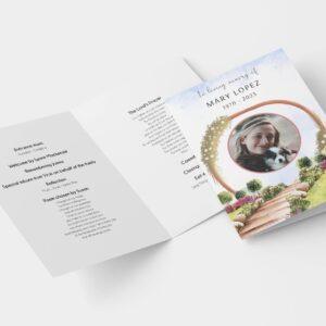 In heaven funeral order of service template 145