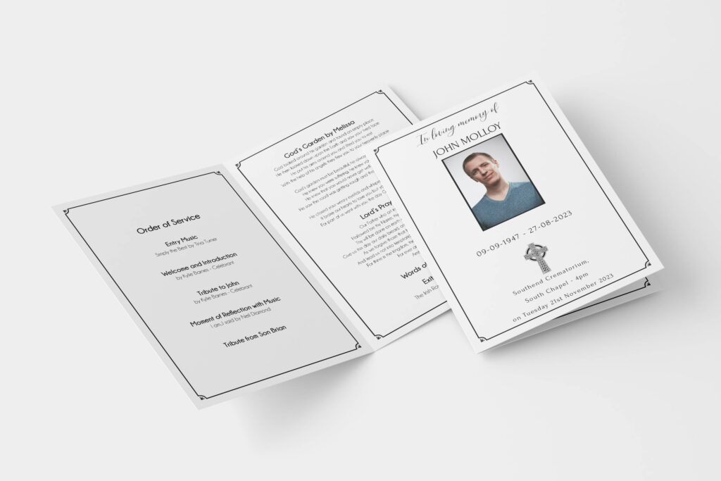 christian funeral order of service example