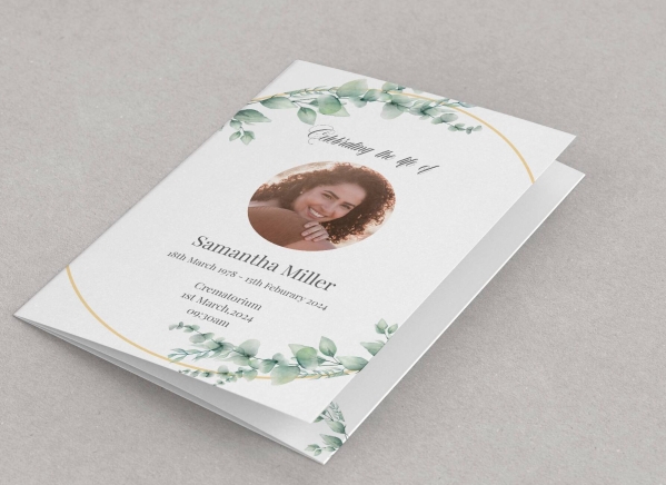 Order of service funeral