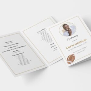 Rugby funeral order of service example