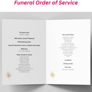 Planning a Funeral Order of Service