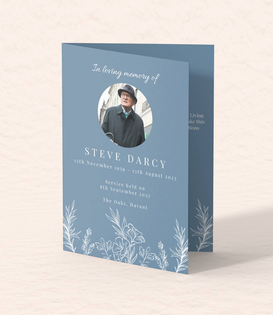 Funeral order of service templates printing (2025)