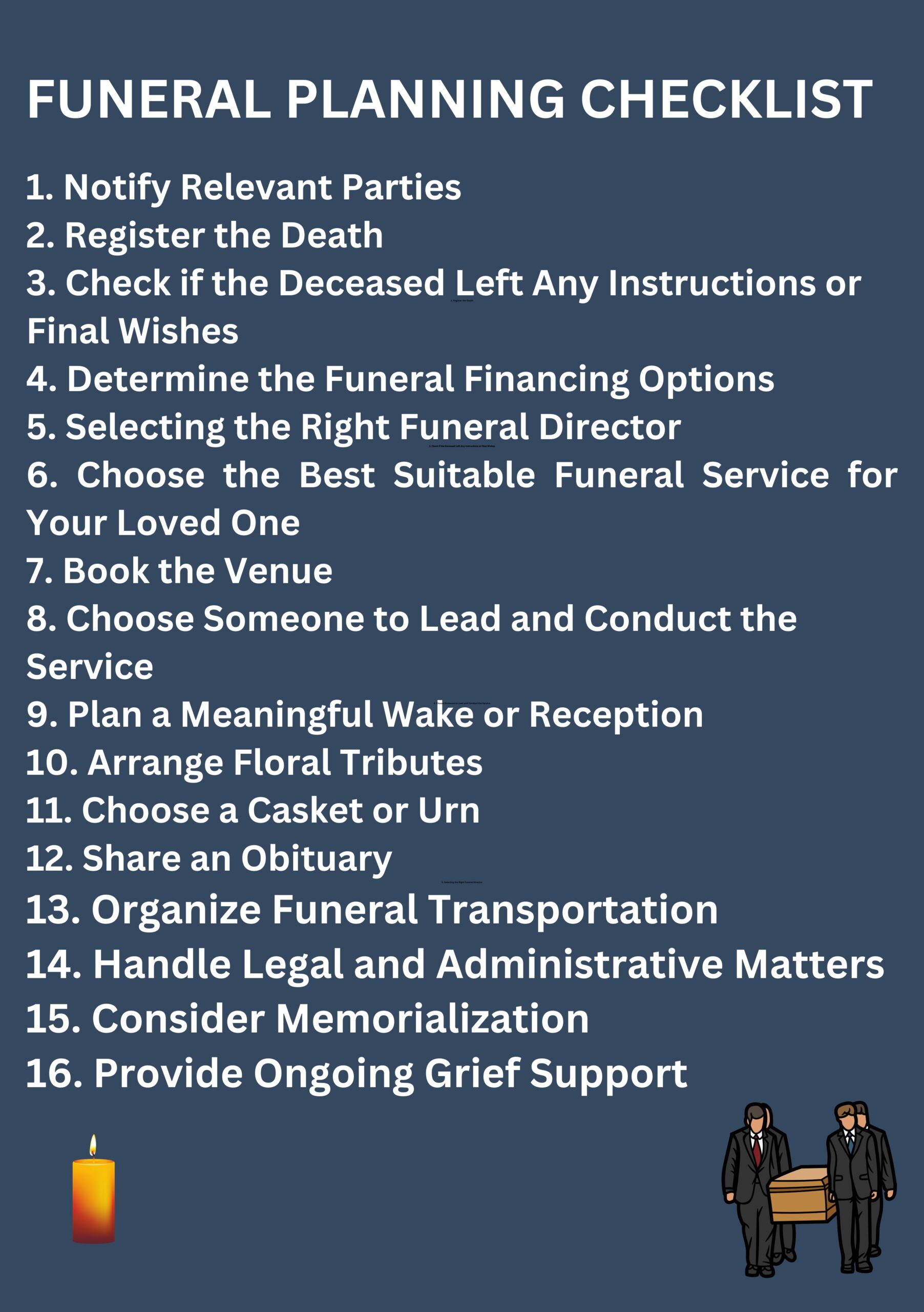Funeral Planning Checklist: 16 Step-by-Step Guide to Arranging a Funeral
