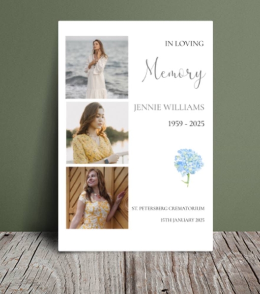 3 photos cover order of service funeral template 179 - Free Funeral Order of Service Template