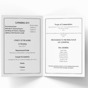 First time Creating a Funeral Order of Service