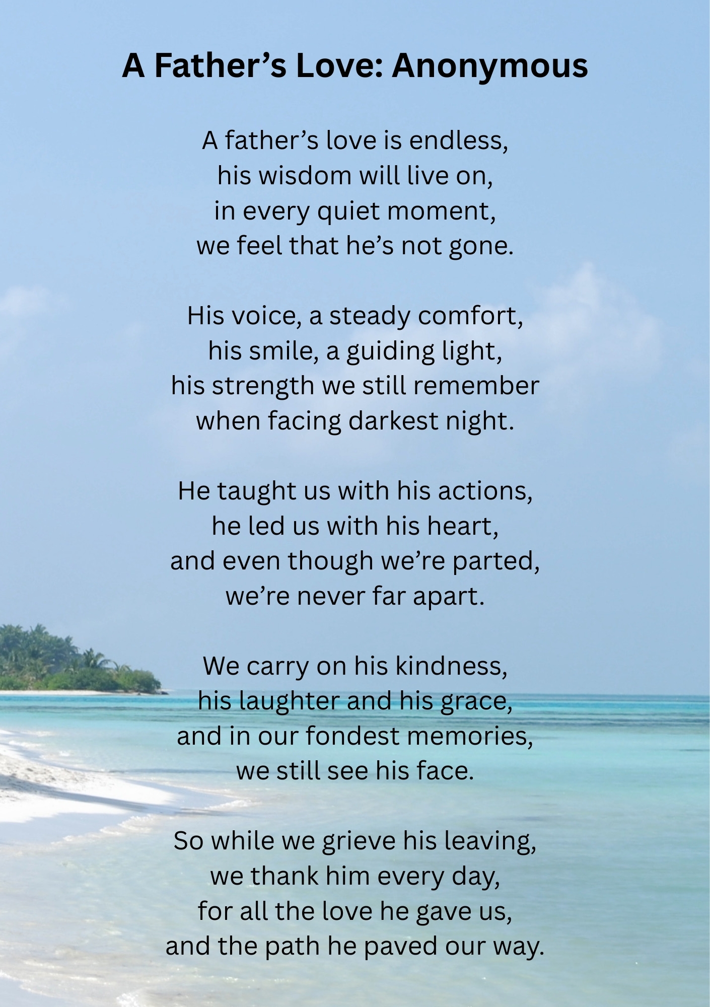 Top 10 Powerful Funeral Readings for Dad: A Thoughtful Guide to Honouring His Memory