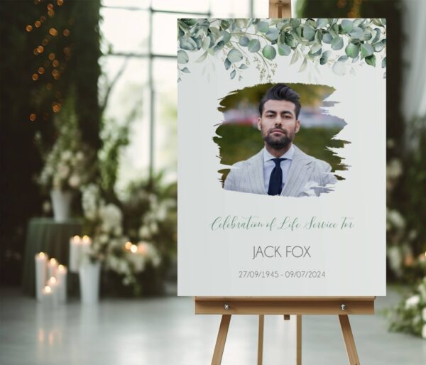 Eucalyptus Greenery Memorial Board
