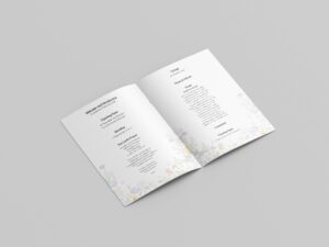 Non-religious funeral order of service