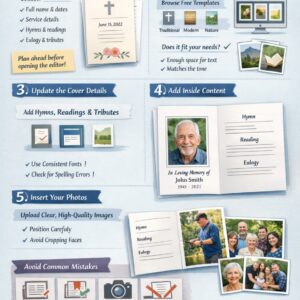 How to Customise Funeral Order of Service Template