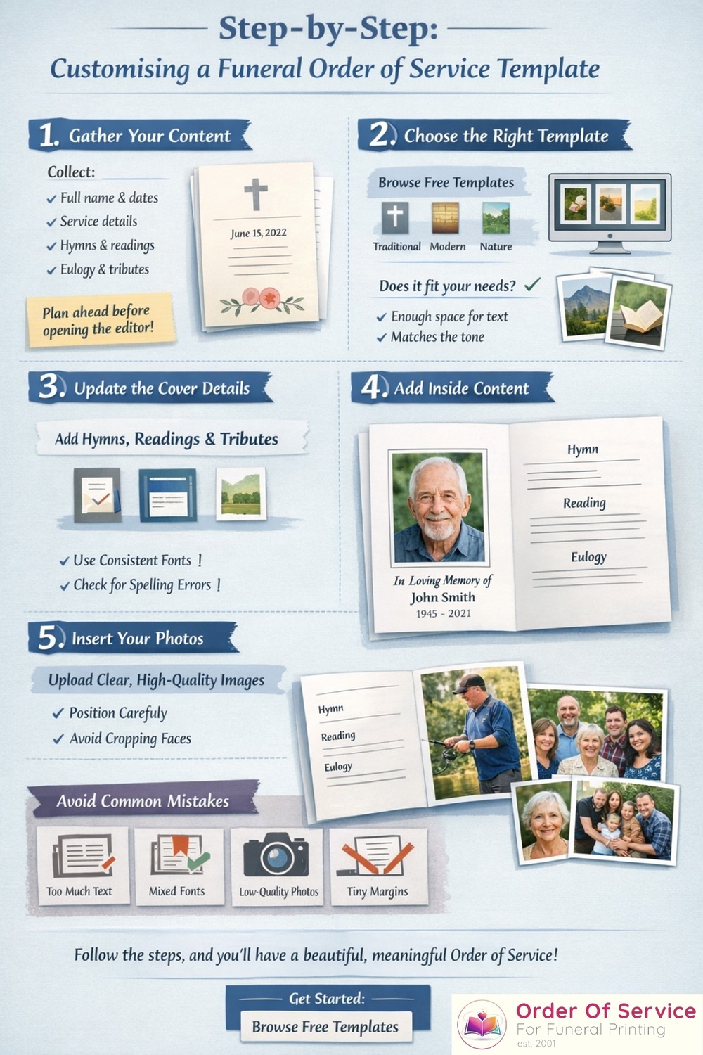 How to Customise Funeral Order of Service Templates (Step‑by‑Step)