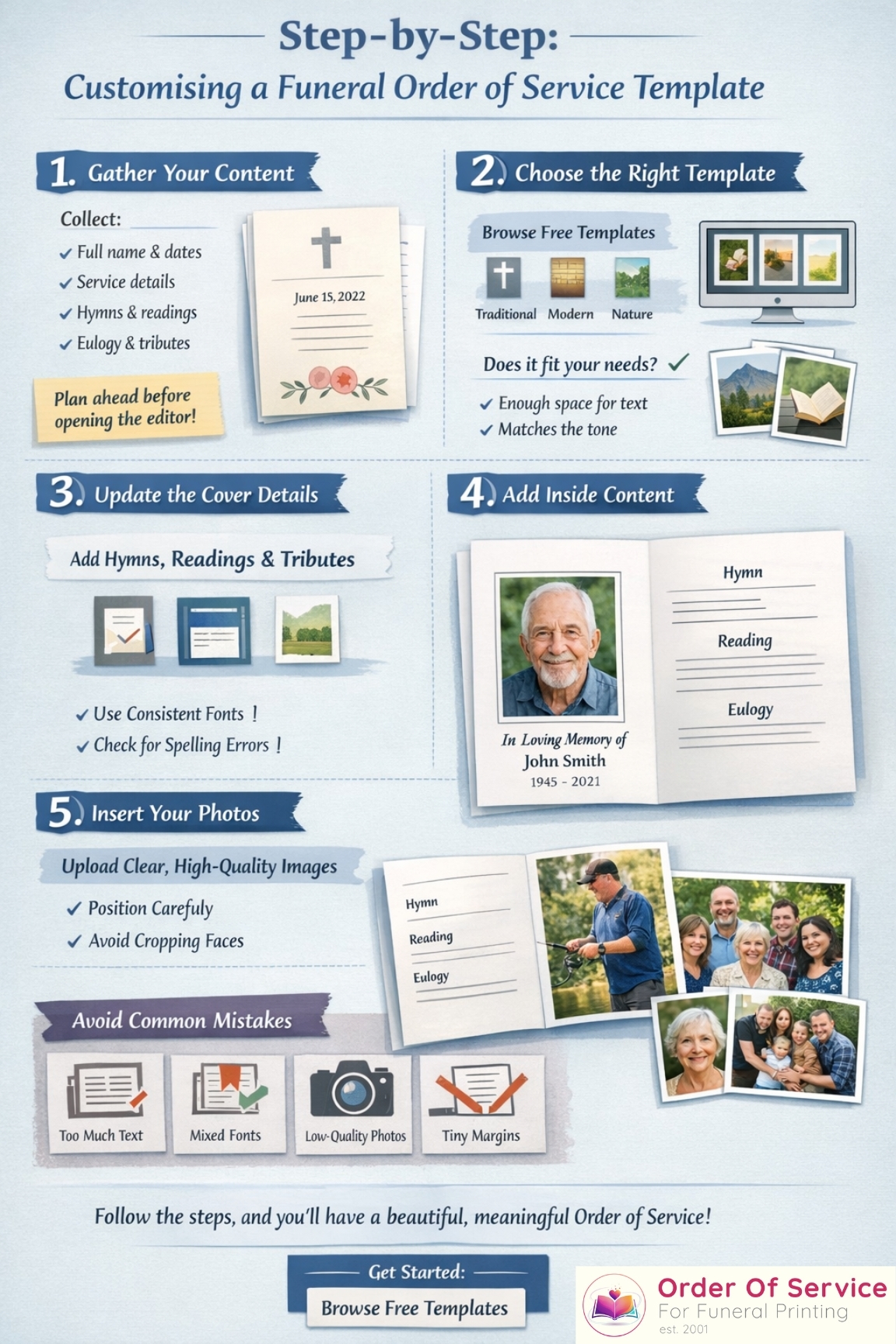How to Customise Funeral Order of Service Templates (Step‑by‑Step)