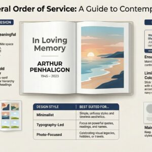Modern Funeral Order of Service Templates