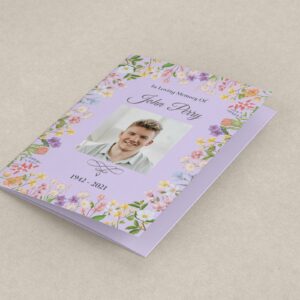 Floral Funeral Order of Service Templates